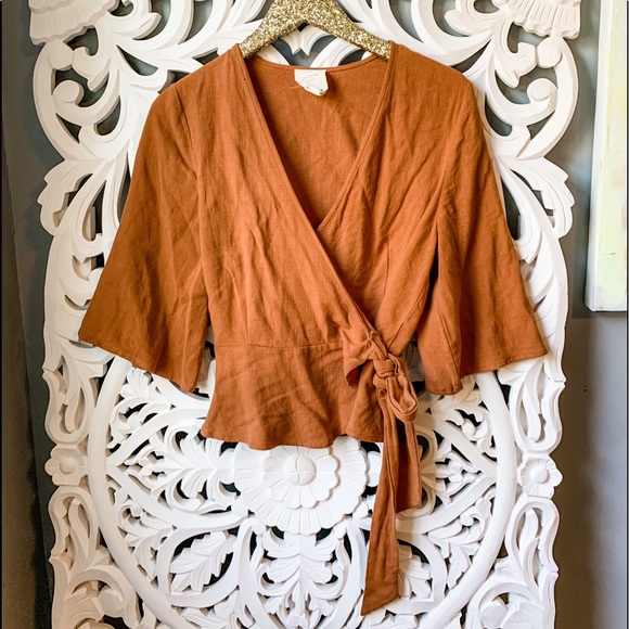 Harper Tops - Harper Heritage Wrap Blouse